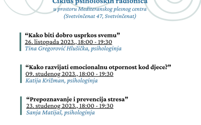 Besplatne psihološke radionice u Svetvinčentu