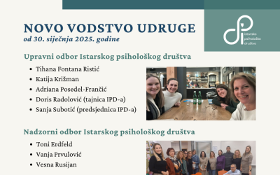 Novo vodstvo udruge Istarsko psihološko društvo