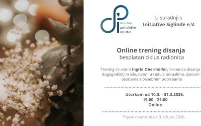 Održan online trening disanja u organizaciji IPD-a i Initiative Sigline e.V.